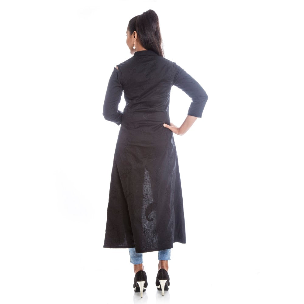 Black Jacket kurta