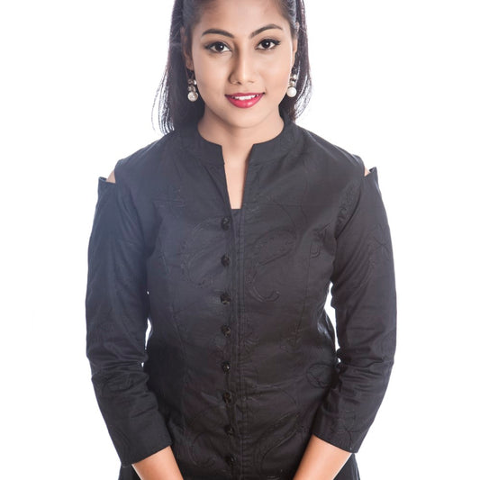 Black Jacket kurta