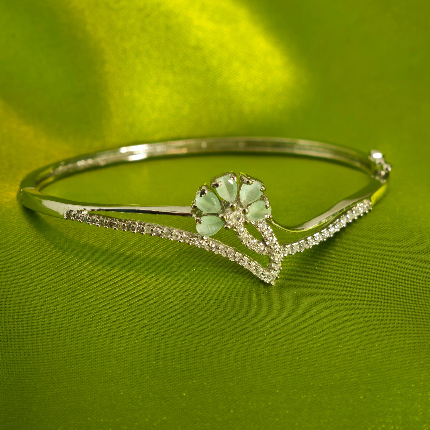 Five petal Silver Kada