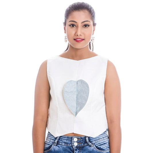 white Heart vest