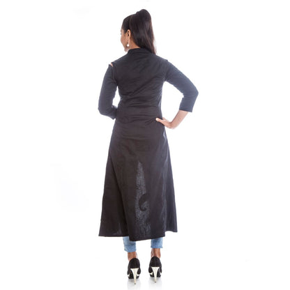 Black Jacket kurta
