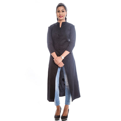 Black Jacket kurta